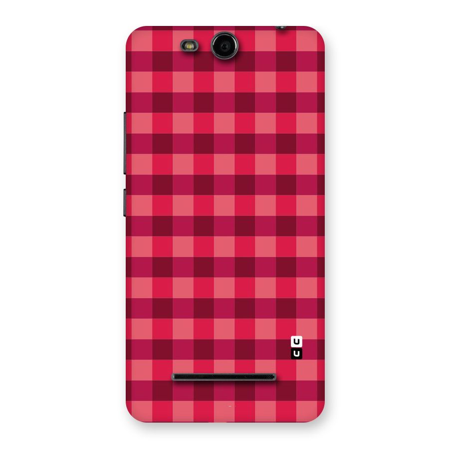 Love Checks Back Case for Micromax Canvas Juice 3 Q392