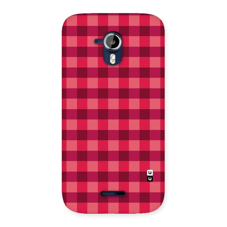 Love Checks Back Case for Micromax Canvas Magnus A117