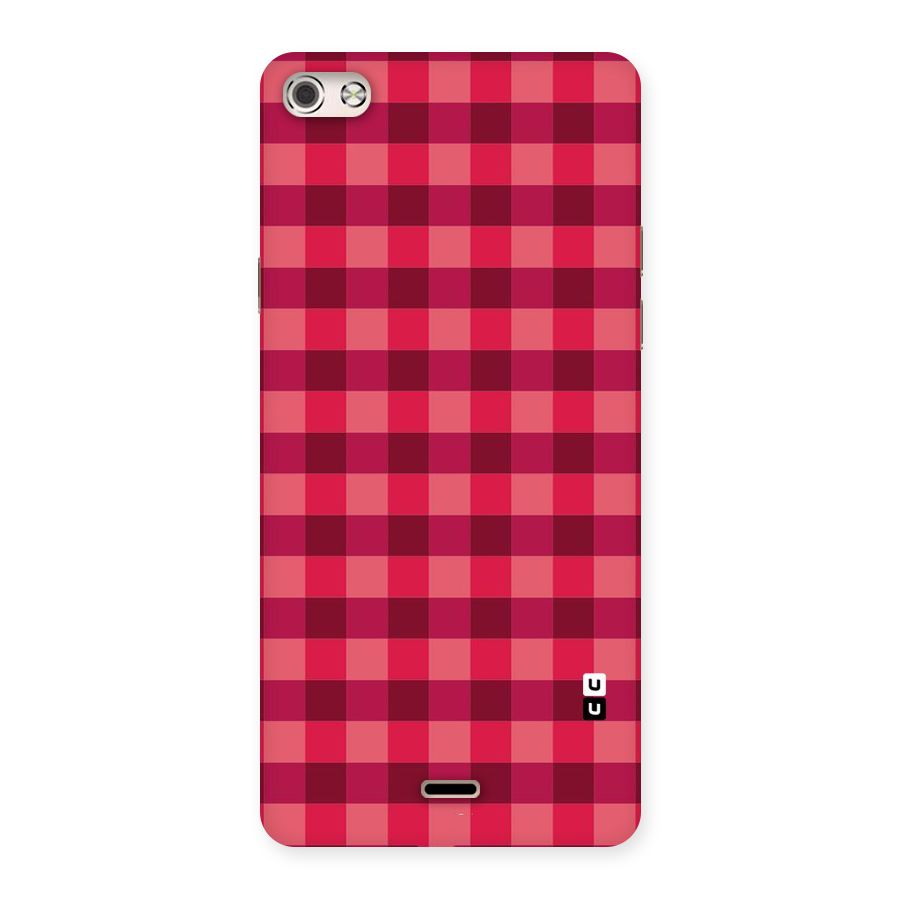 Love Checks Back Case for Micromax Canvas Silver 5