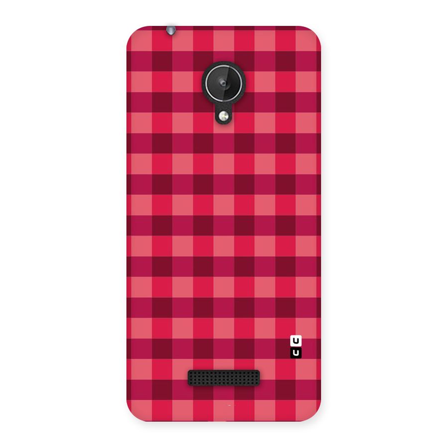 Love Checks Back Case for Micromax Canvas Spark Q380