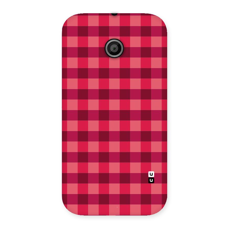 Love Checks Back Case for Moto E