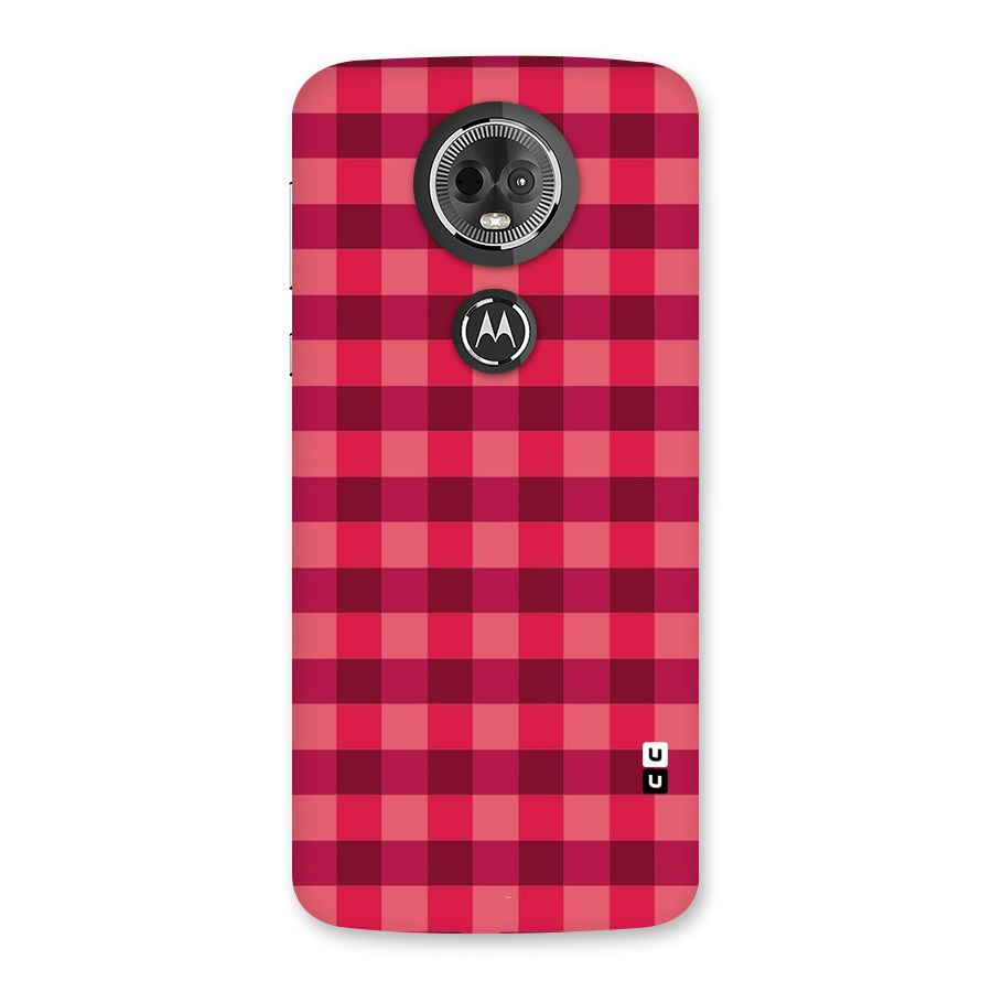 Love Checks Back Case for Moto E5 Plus
