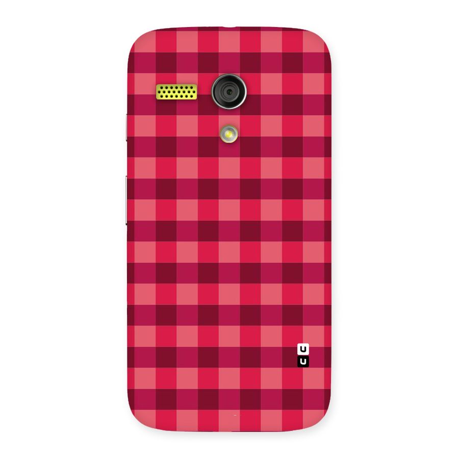 Love Checks Back Case for Moto G
