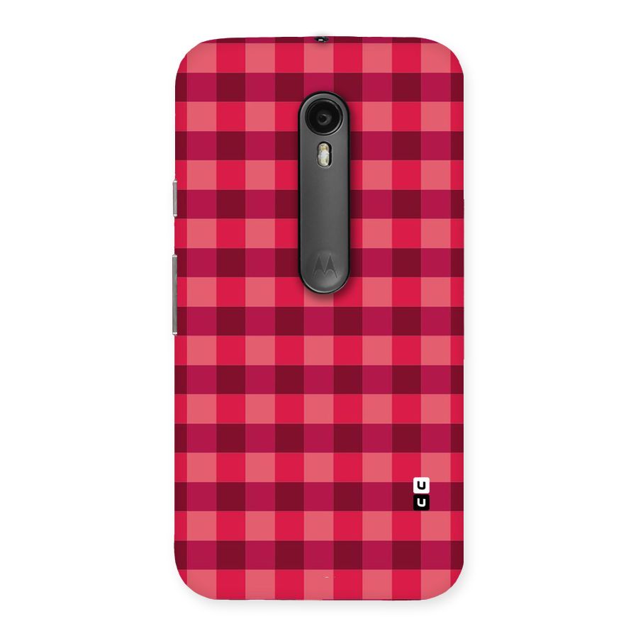 Love Checks Back Case for Moto G3