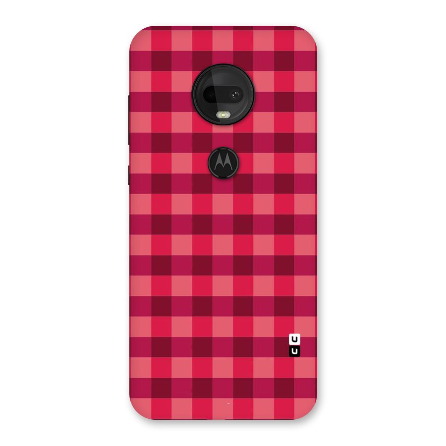 Love Checks Back Case for Moto G7