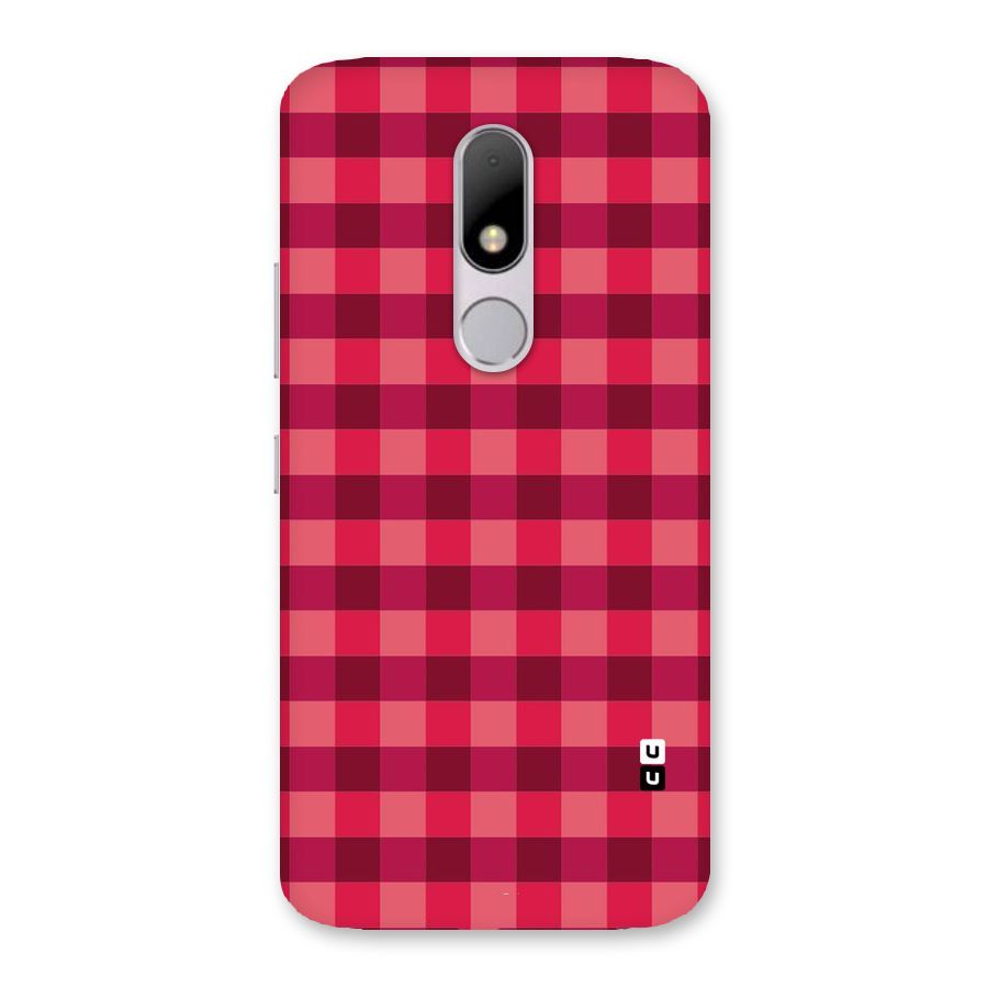 Love Checks Back Case for Moto M