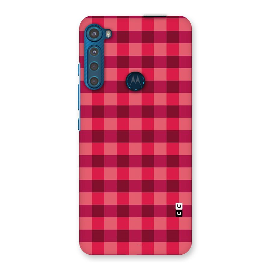 Love Checks Back Case for Motorola One Fusion Plus