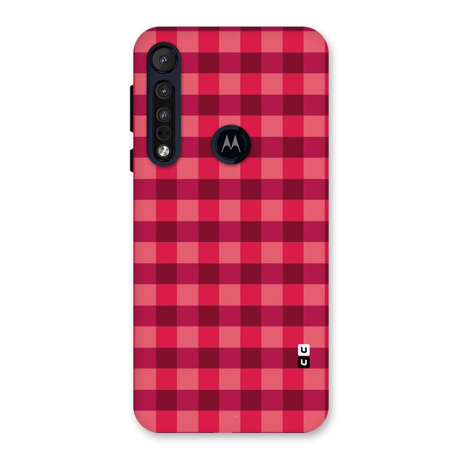 Love Checks Back Case for Motorola One Macro