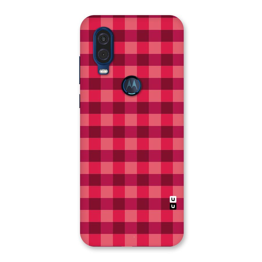 Love Checks Back Case for Motorola One Vision