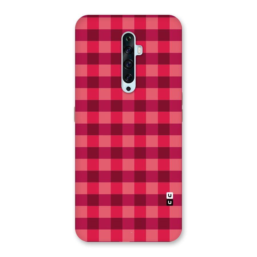 Love Checks Back Case for Oppo Reno2 F