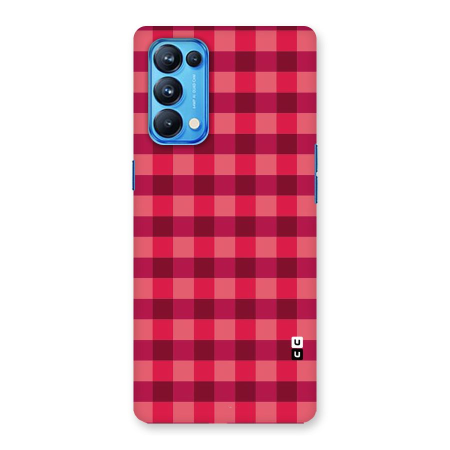 Love Checks Back Case for Oppo Reno5 Pro 5G