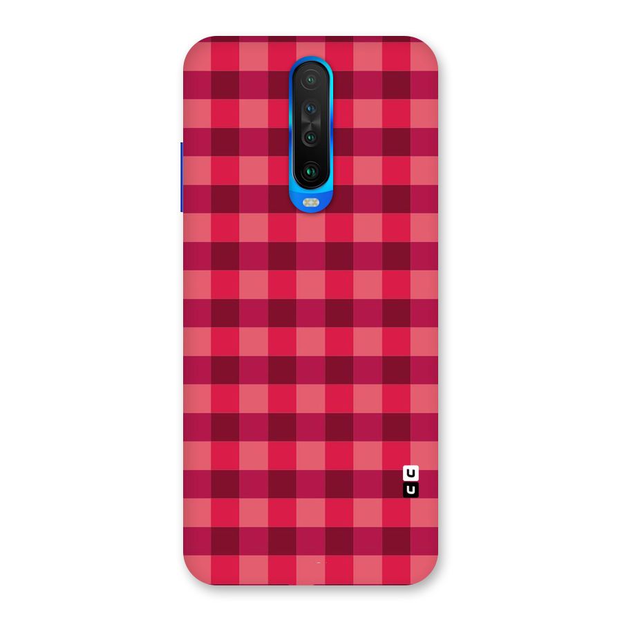Love Checks Back Case for Poco X2
