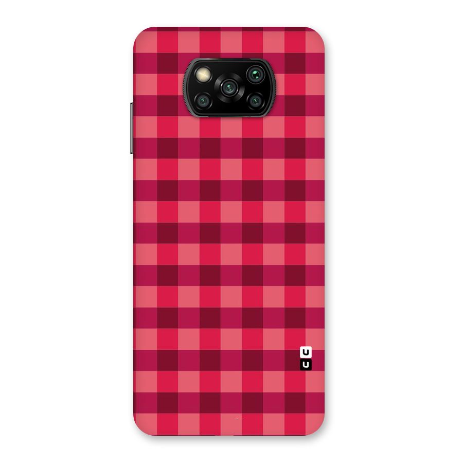 Love Checks Back Case for Poco X3