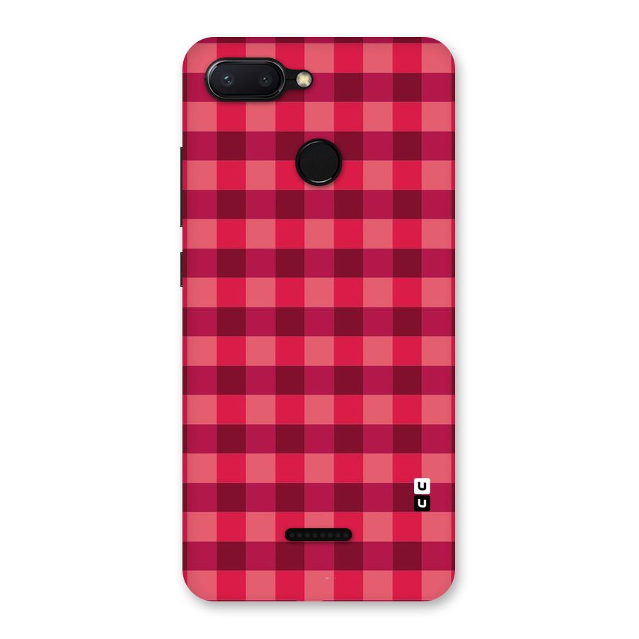 Love Checks Back Case for Redmi 6
