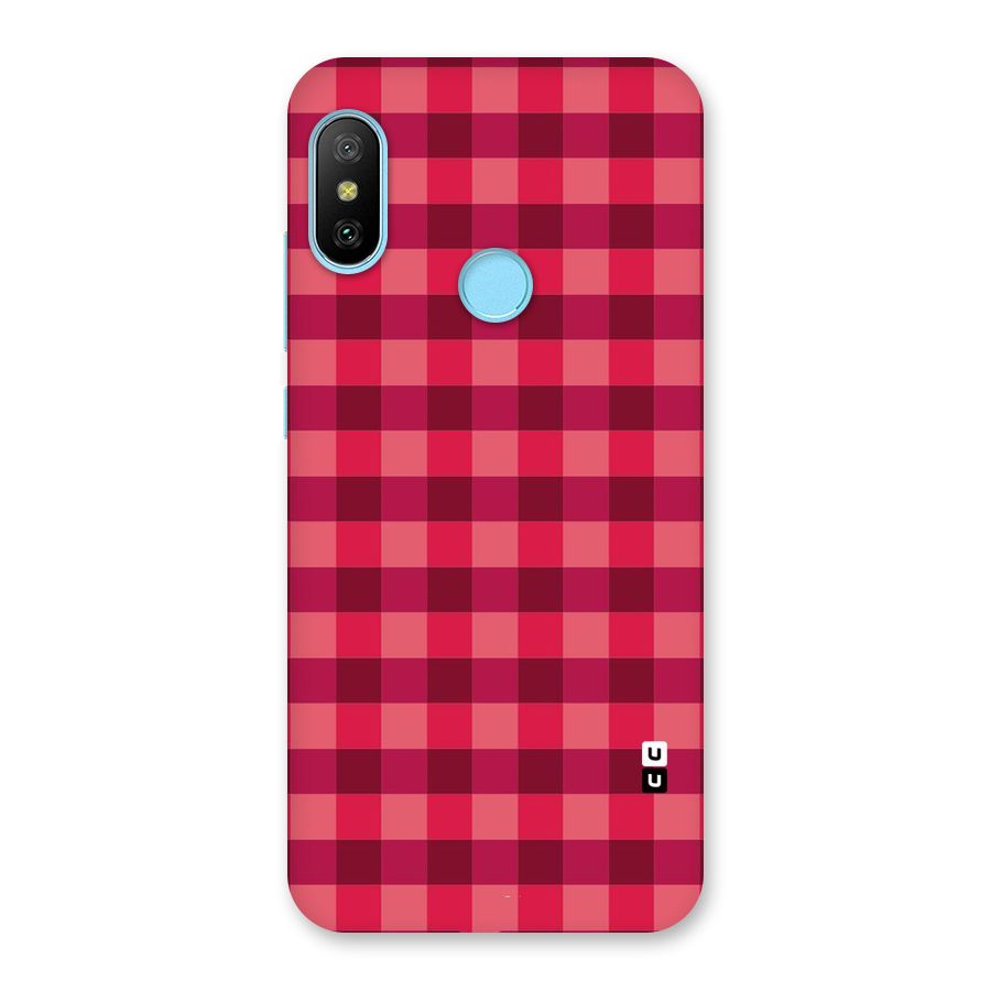 Love Checks Back Case for Redmi 6 Pro