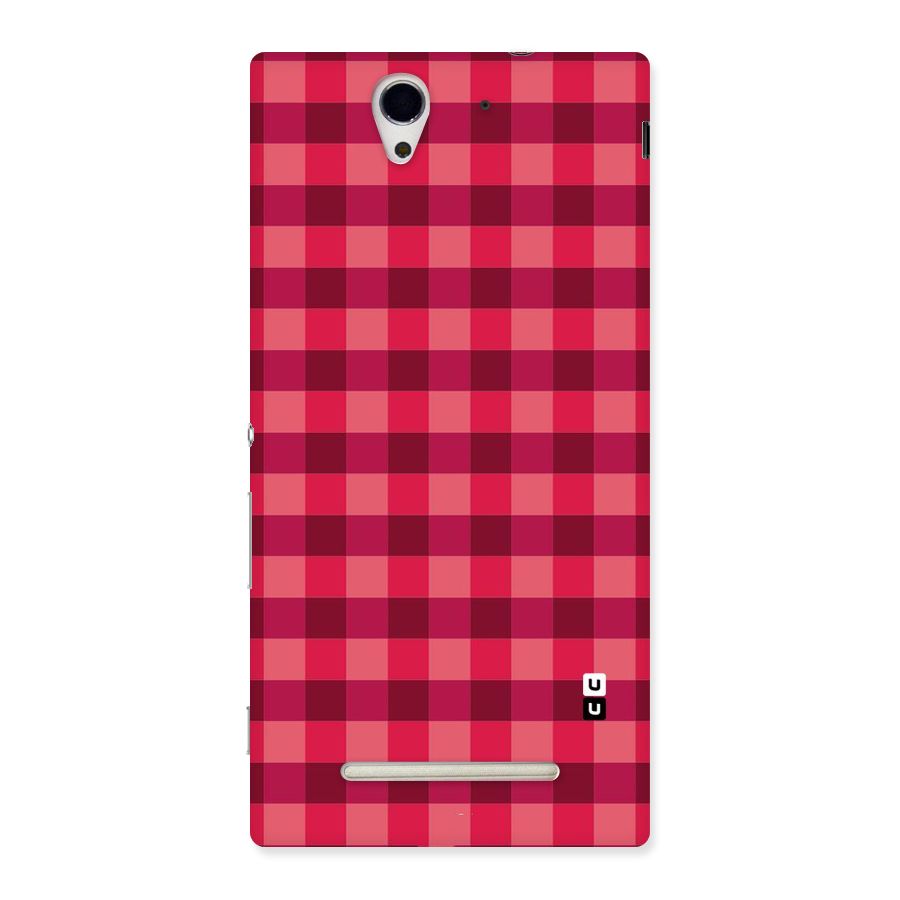 Love Checks Back Case for Sony Xperia C3
