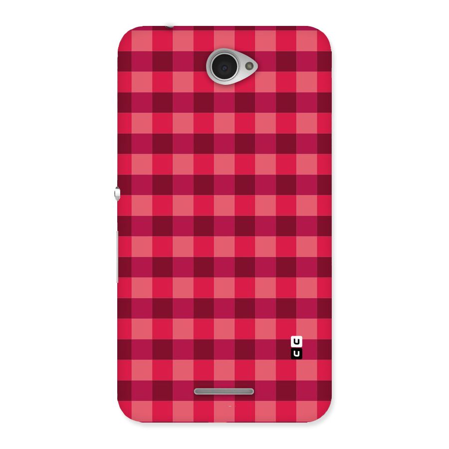 Love Checks Back Case for Sony Xperia E4