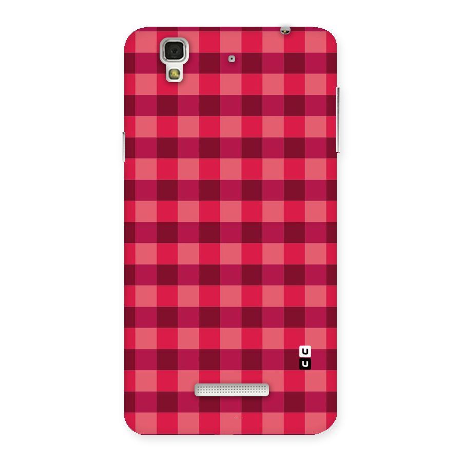 Love Checks Back Case for Yu Yureka