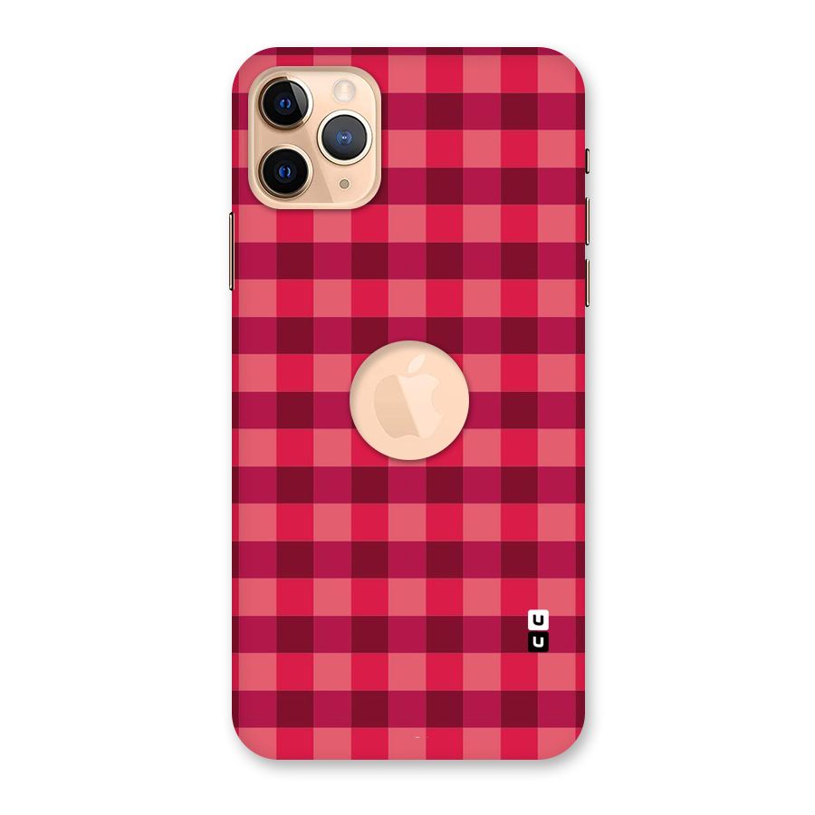 Love Checks Back Case for iPhone 11 Pro Max Logo Cut