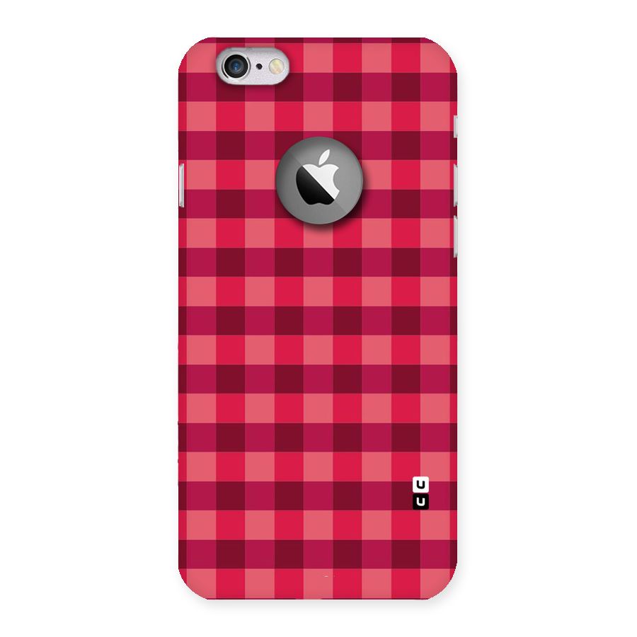 Love Checks Back Case for iPhone 6 Logo Cut