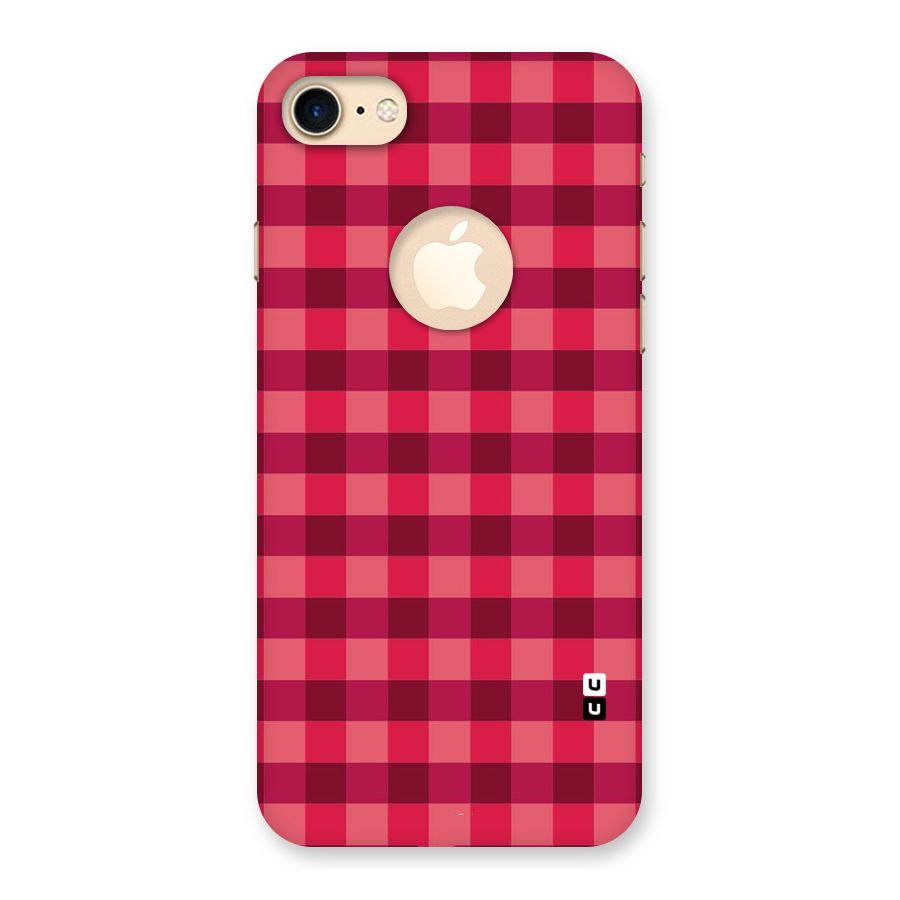 Love Checks Back Case for iPhone 7 Logo Cut