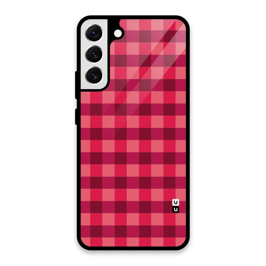 Love Checks Glass Back Case for Galaxy S22 Plus 5G