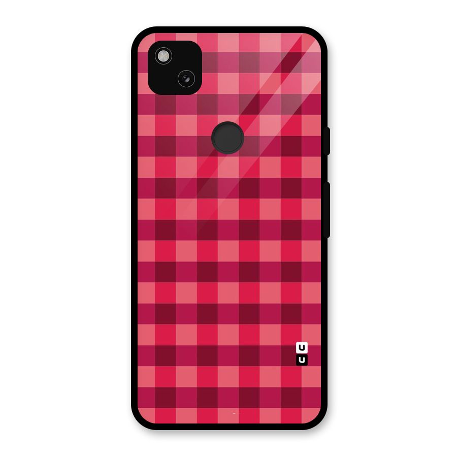 Love Checks Glass Back Case for Google Pixel 4a