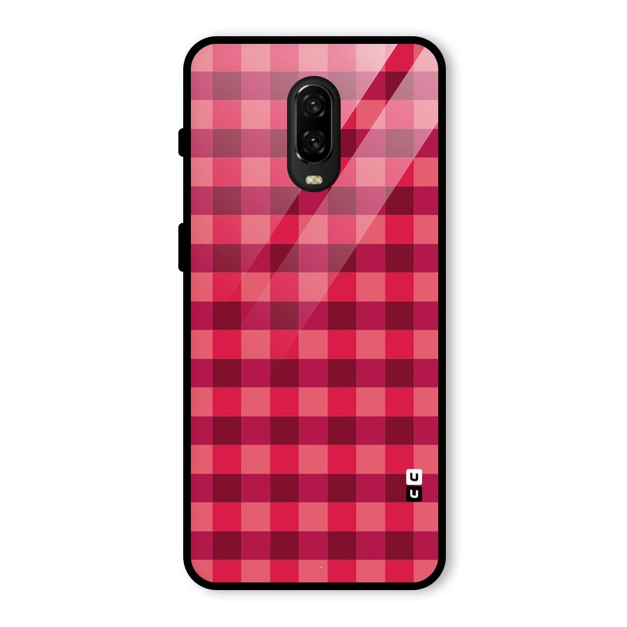 Love Checks Glass Back Case for OnePlus 6T