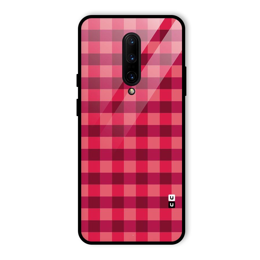 Love Checks Glass Back Case for OnePlus 7 Pro