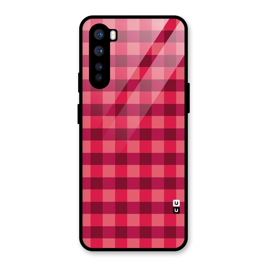 Love Checks Glass Back Case for OnePlus Nord