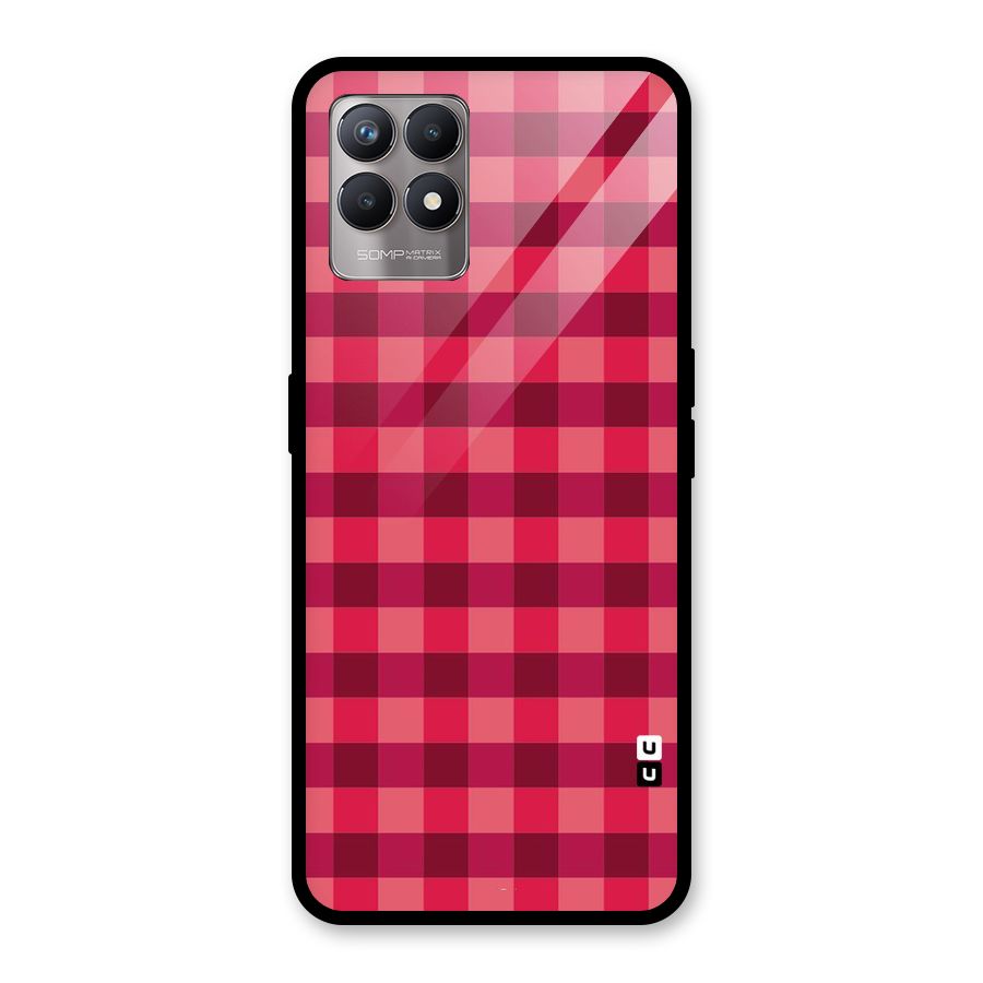 Love Checks Glass Back Case for Realme Narzo 50