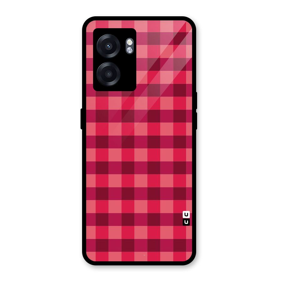 Love Checks Glass Back Case for Realme Narzo 50 5G