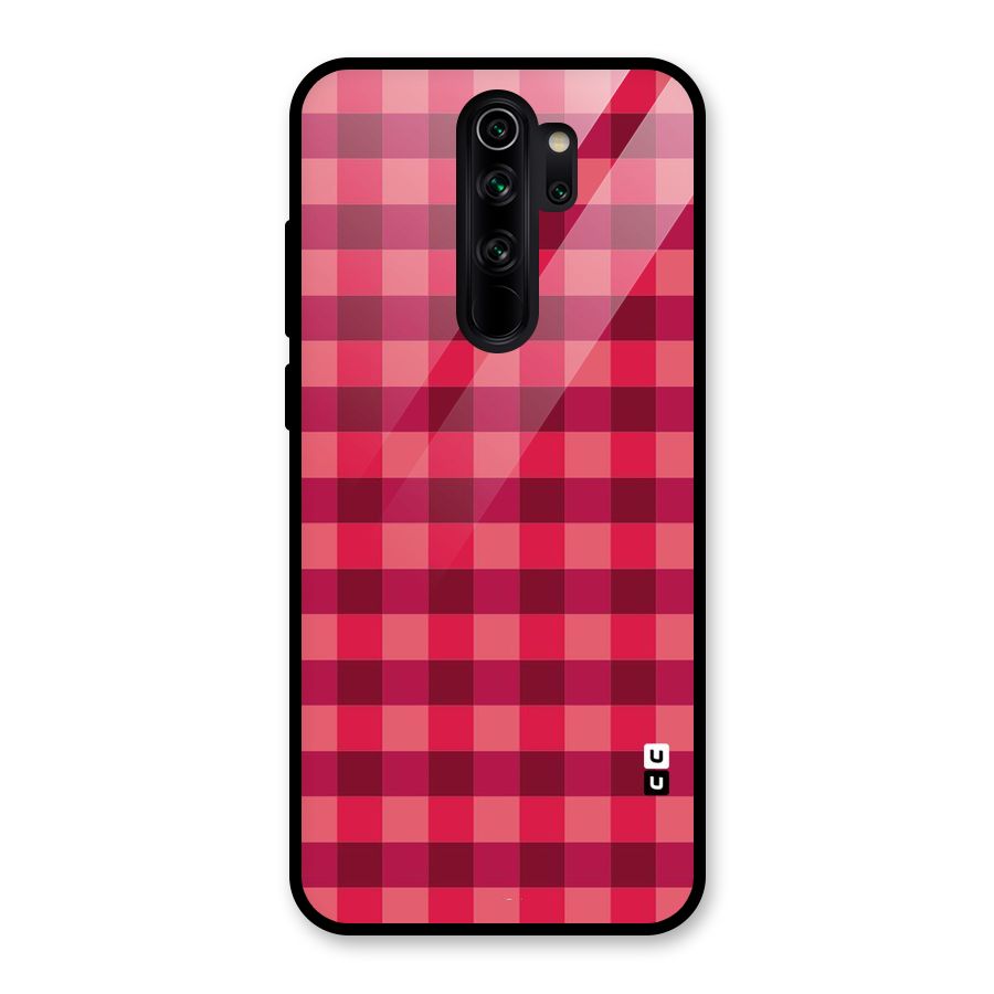 Love Checks Glass Back Case for Redmi Note 8 Pro