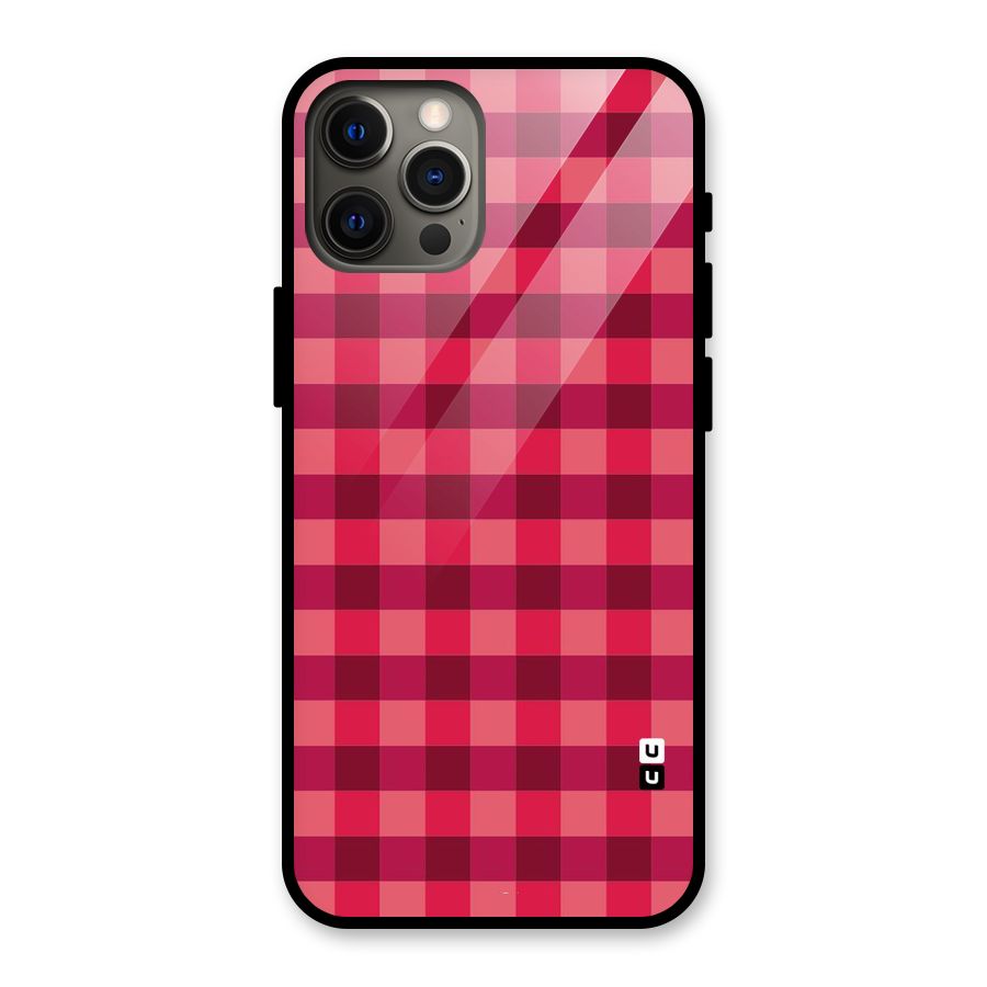Love Checks Glass Back Case for iPhone 12 Pro Max
