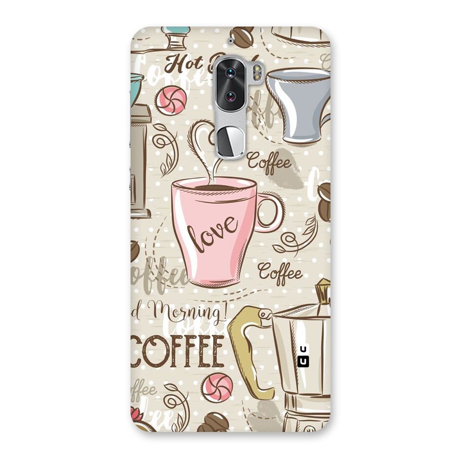 Love Coffee Design Back Case for Coolpad Cool 1