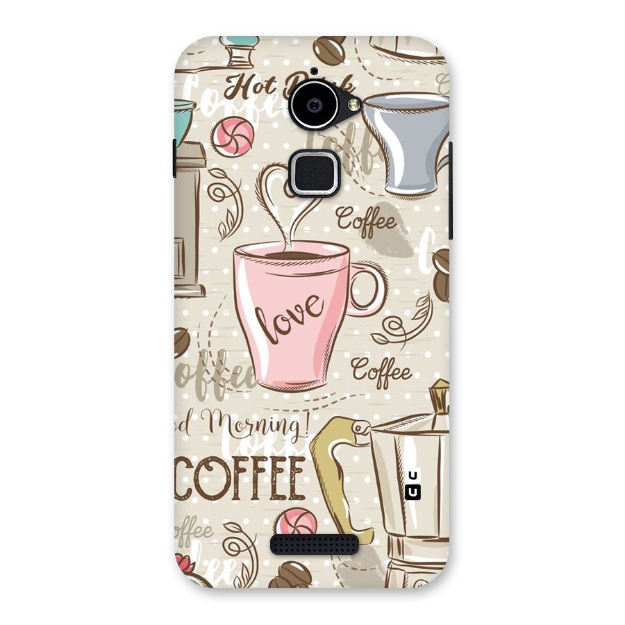 Love Coffee Design Back Case for Coolpad Note 3 Lite