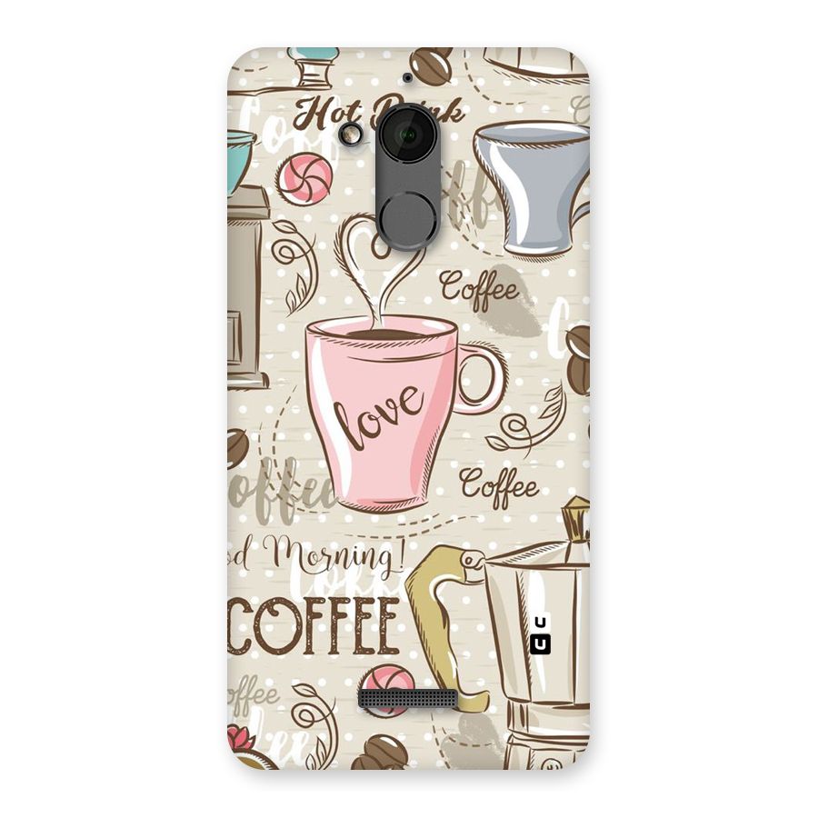 Love Coffee Design Back Case for Coolpad Note 5
