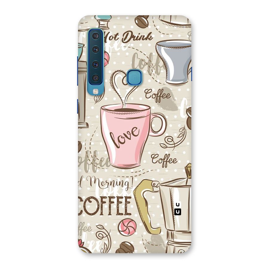 Love Coffee Design Back Case for Galaxy A9 (2018)