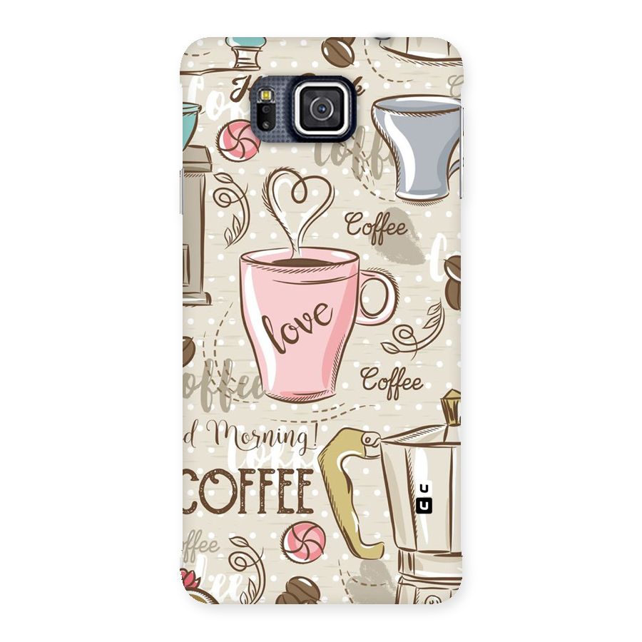 Love Coffee Design Back Case for Galaxy Alpha