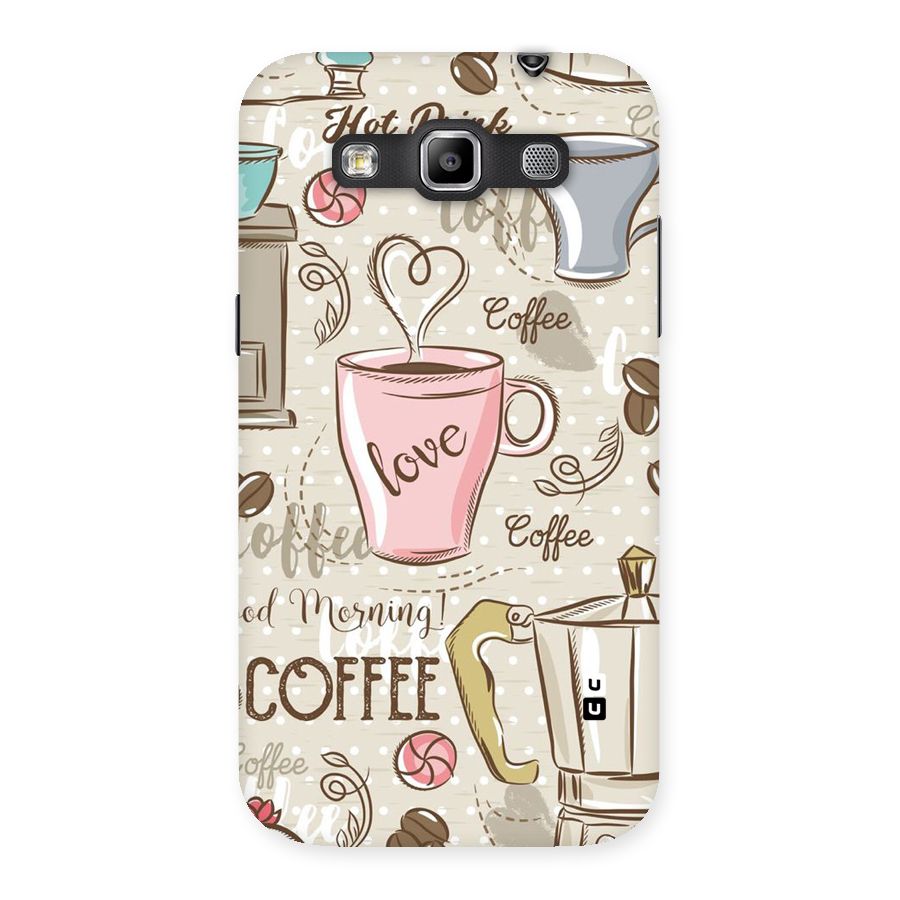 Love Coffee Design Back Case for Galaxy Grand Quattro