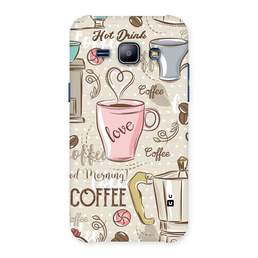 Love Coffee Design Back Case for Galaxy J1