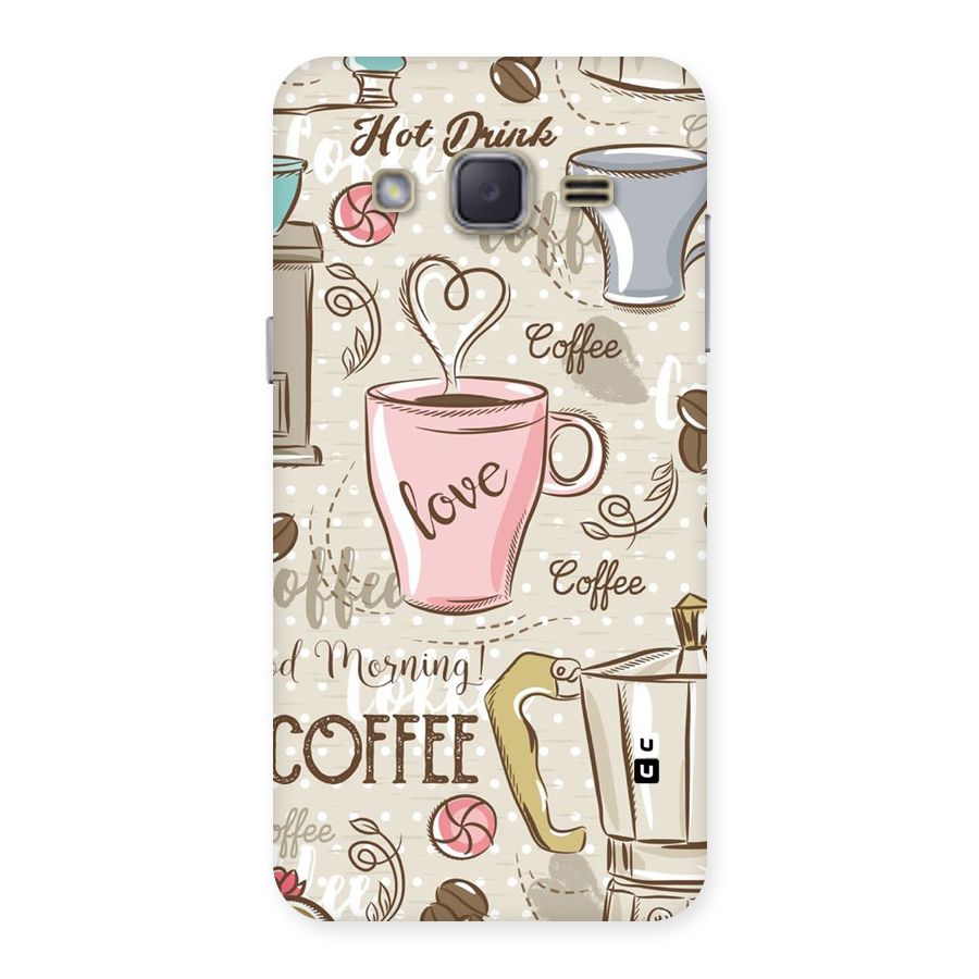 Love Coffee Design Back Case for Galaxy J2