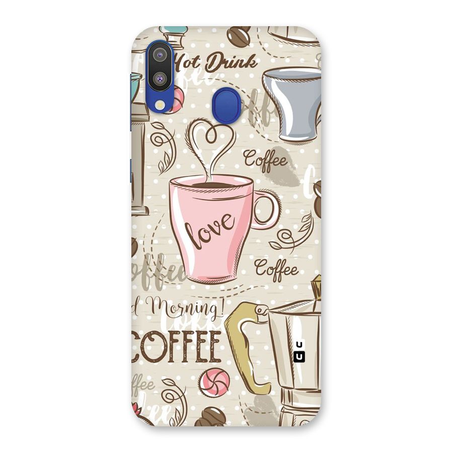 Love Coffee Design Back Case for Galaxy M20