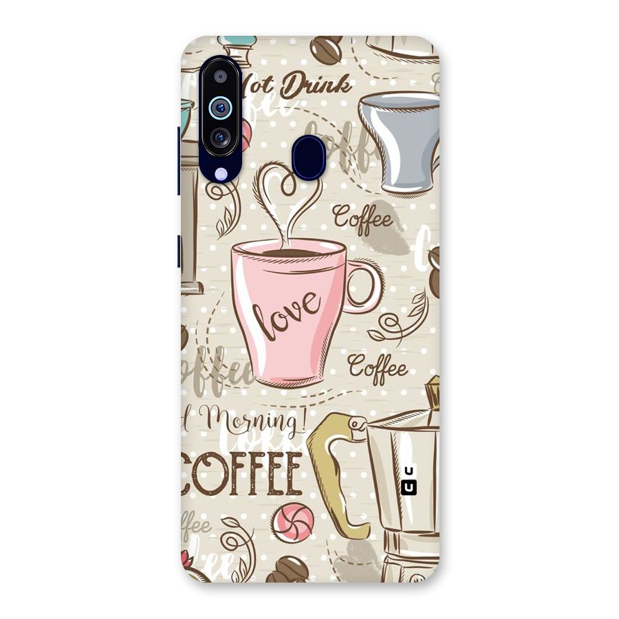 Love Coffee Design Back Case for Galaxy M40