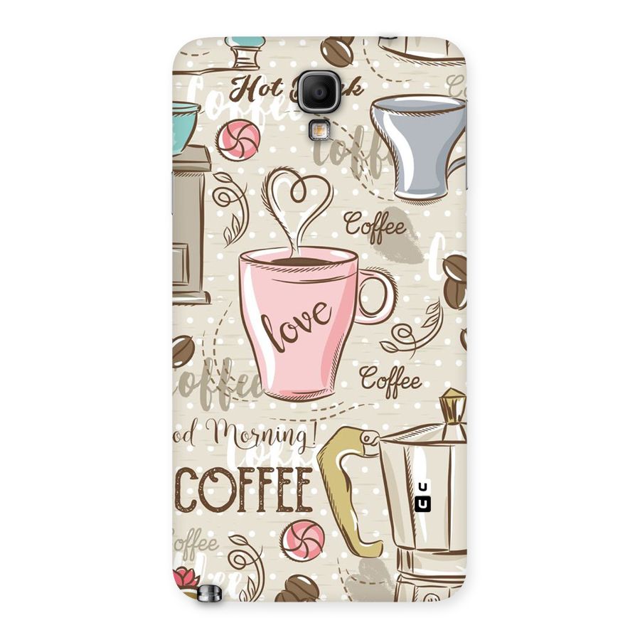 Love Coffee Design Back Case for Galaxy Note 3 Neo