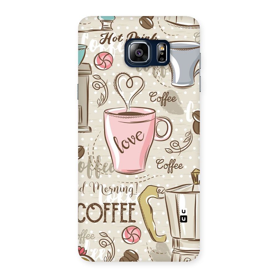 Love Coffee Design Back Case for Galaxy Note 5