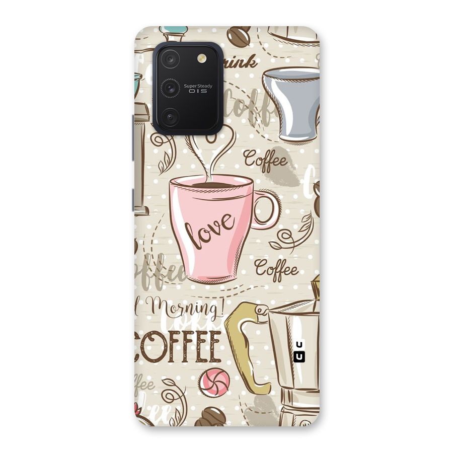 Love Coffee Design Back Case for Galaxy S10 Lite