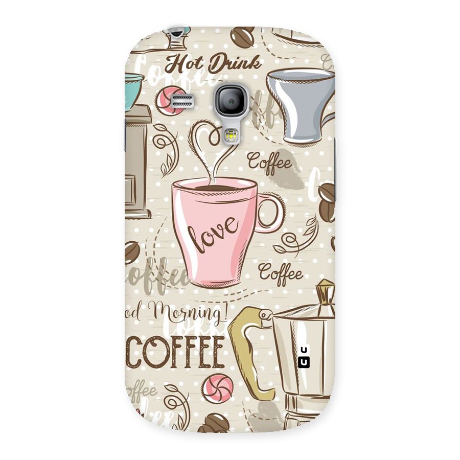 Love Coffee Design Back Case for Galaxy S3 Mini