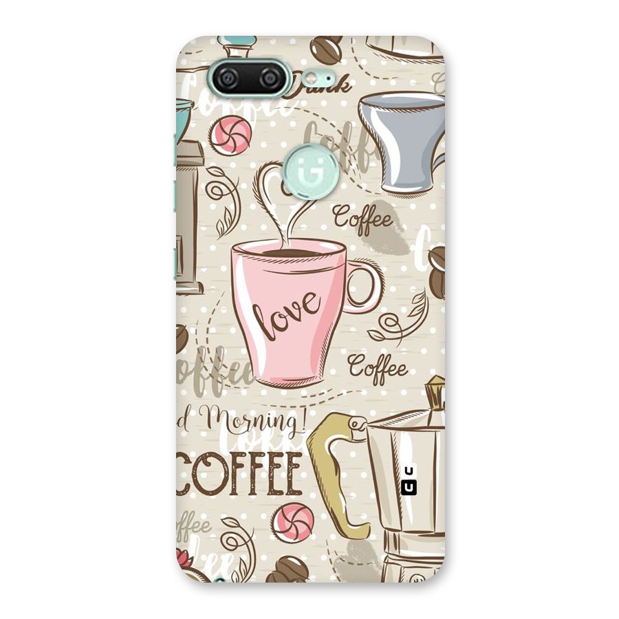 Love Coffee Design Back Case for Gionee S10