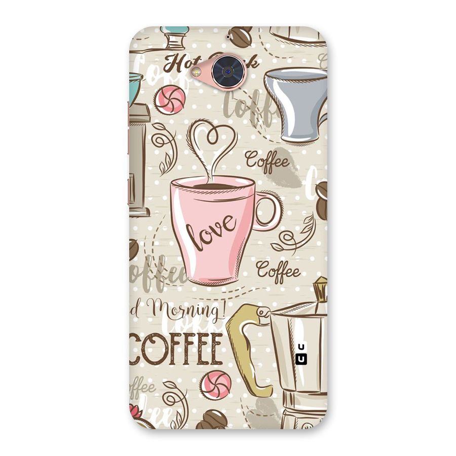 Love Coffee Design Back Case for Gionee S6 Pro